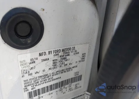 2010 Ford Expedition Xlt из США, поврежденный, VIN 1FMJU1F53AEB50654